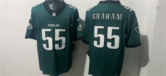 Men's Green Philadelphia Eagles #55 Brandon Graham 2026 F.U.S.E. Vapor Untouchable Limited Stitched Football Jersey